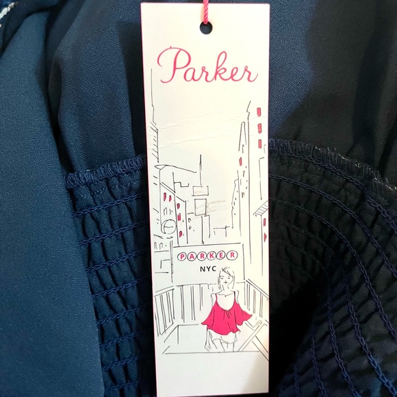 NWT M Parker Blue White Stripped Off Shoulder Dress!! - Picture 10 of 12